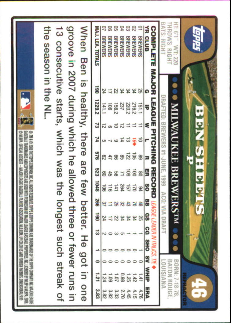 2008 Topps Chrome Baseball Refractor Singles - You Choose - Bild 54 von 266