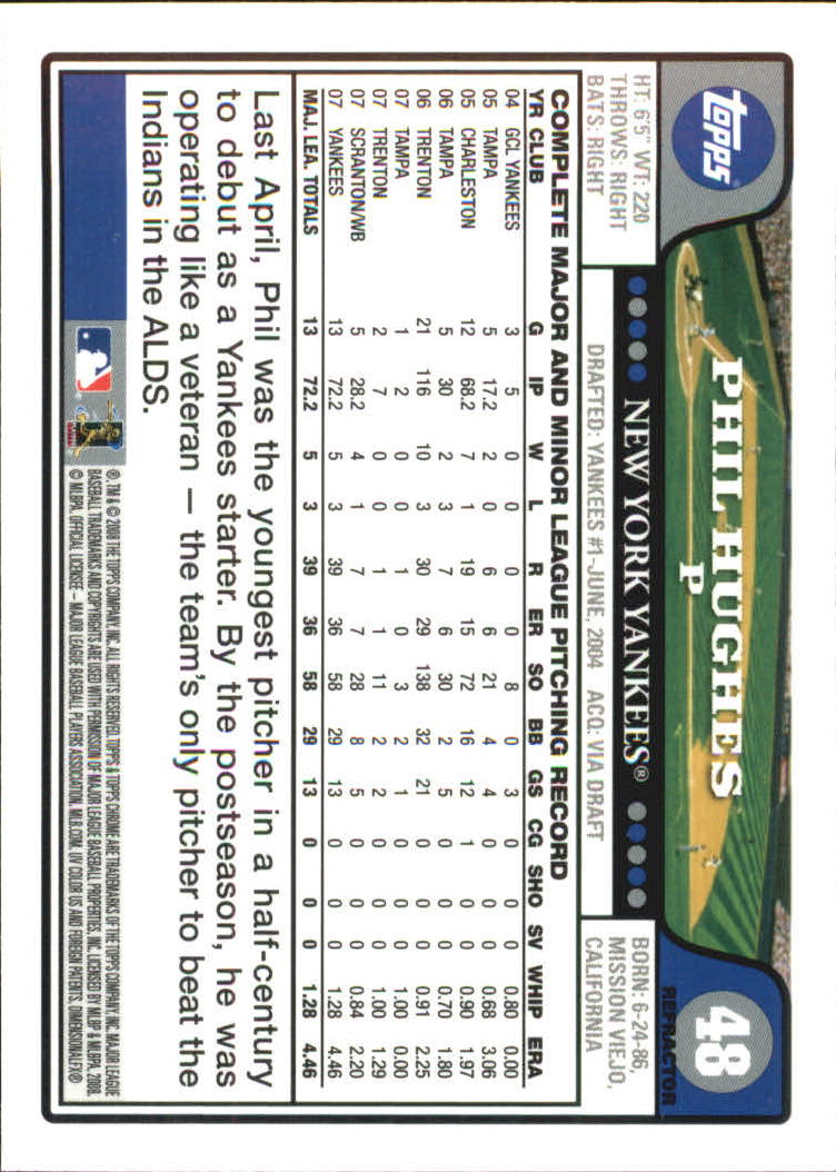 2008 Topps Chrome Baseball Refractor Singles - You Choose - Bild 57 von 266