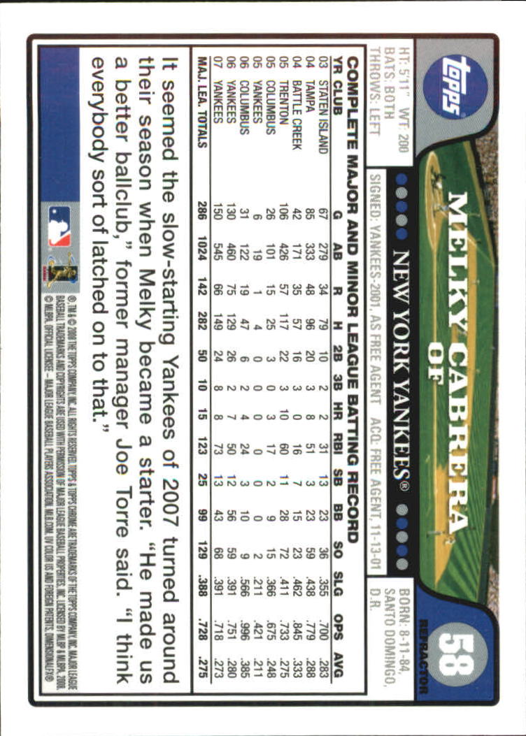 2008 Topps Chrome Baseball Refractor Singles - You Choose - Bild 65 von 266
