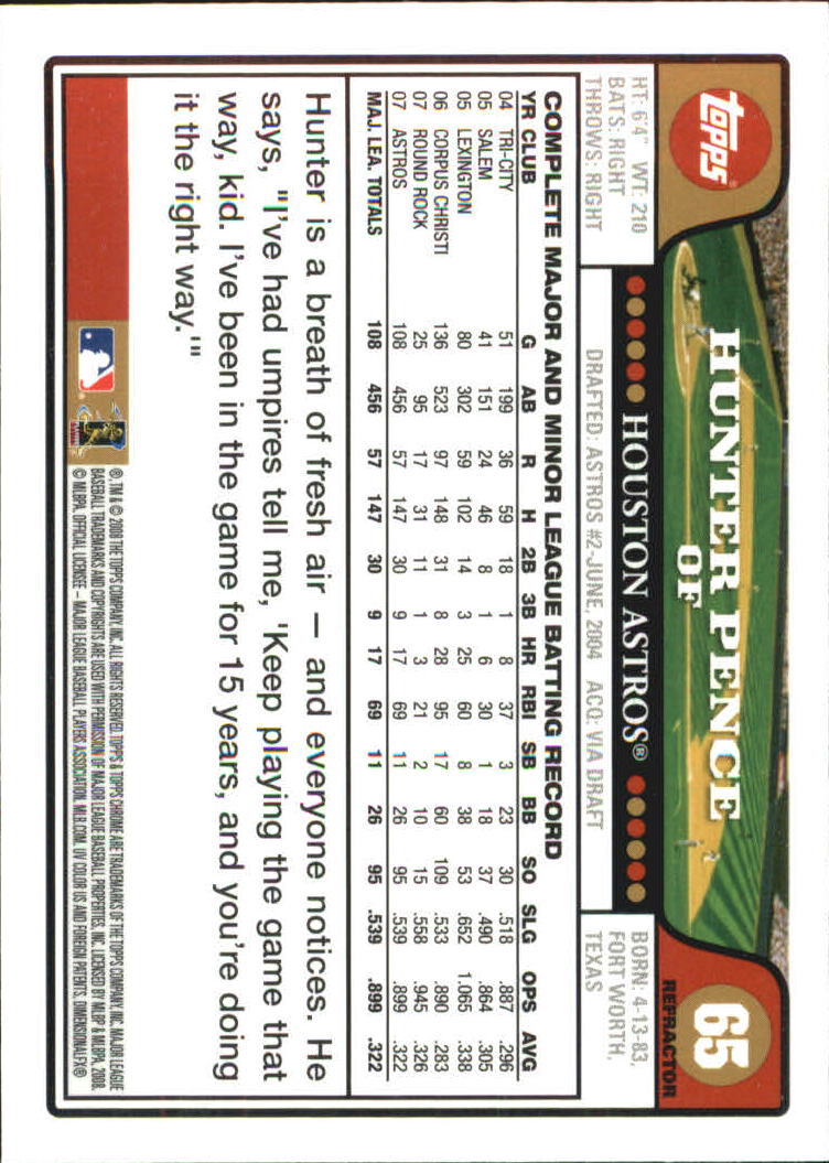 2008 Topps Chrome Baseball Refractor Singles - You Choose - Bild 71 von 266