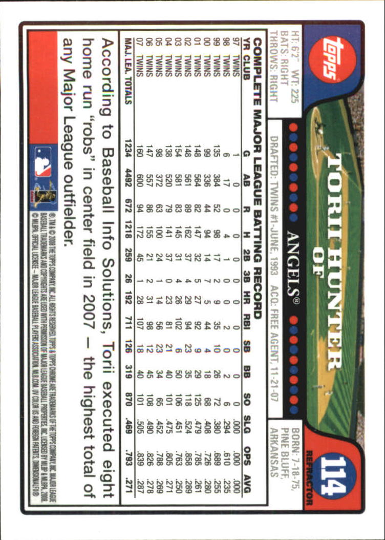 2008 Topps Chrome Baseball Refractor Singles - You Choose - Bild 127 von 266