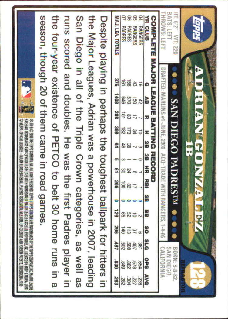 2008 Topps Chrome Baseball Refractor Singles - You Choose - Bild 144 von 266