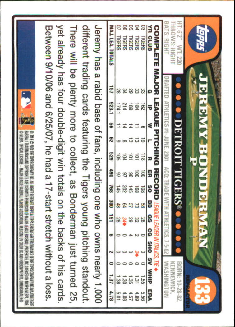 2008 Topps Chrome Baseball Refractor Singles - You Choose - Bild 150 von 266