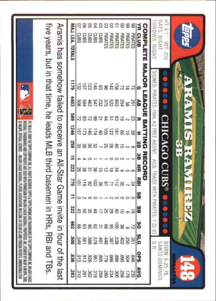 2008 Topps Chrome Baseball Refractor Singles - You Choose - Bild 169 von 266
