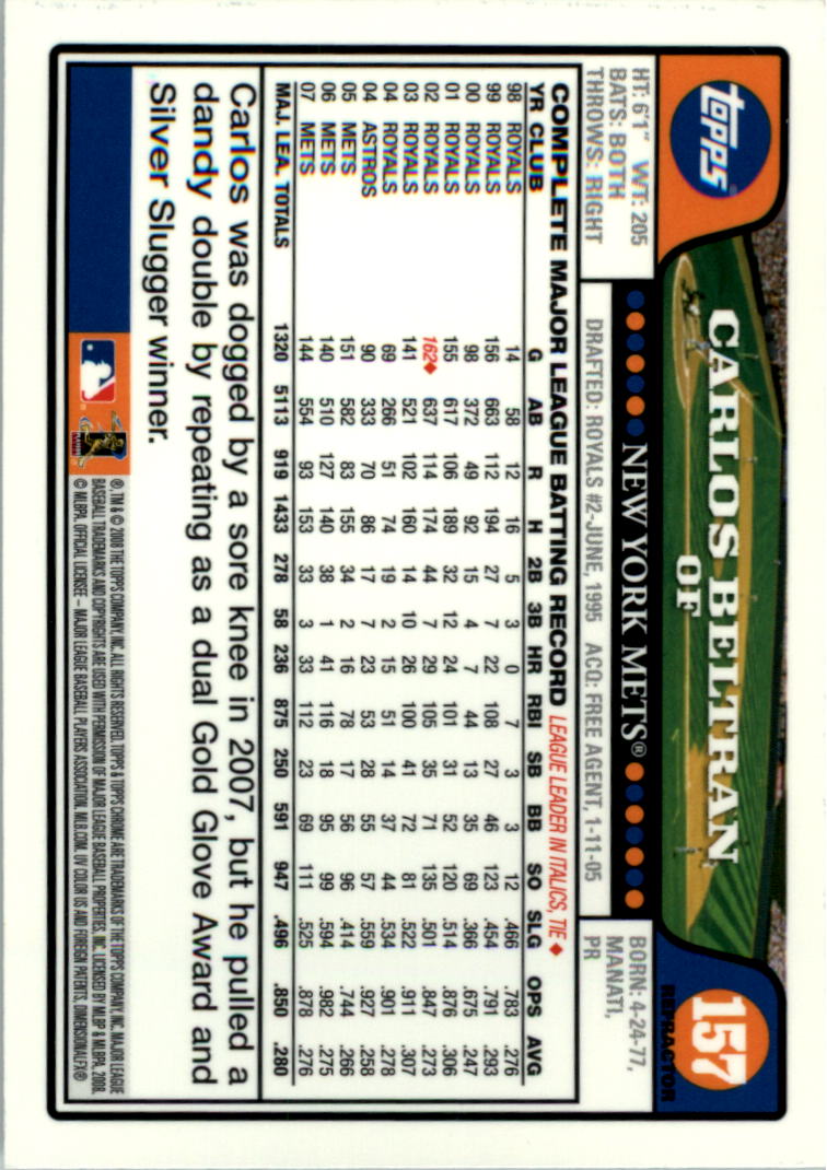 2008 Topps Chrome Baseball Refractor Singles - You Choose - Bild 179 von 266