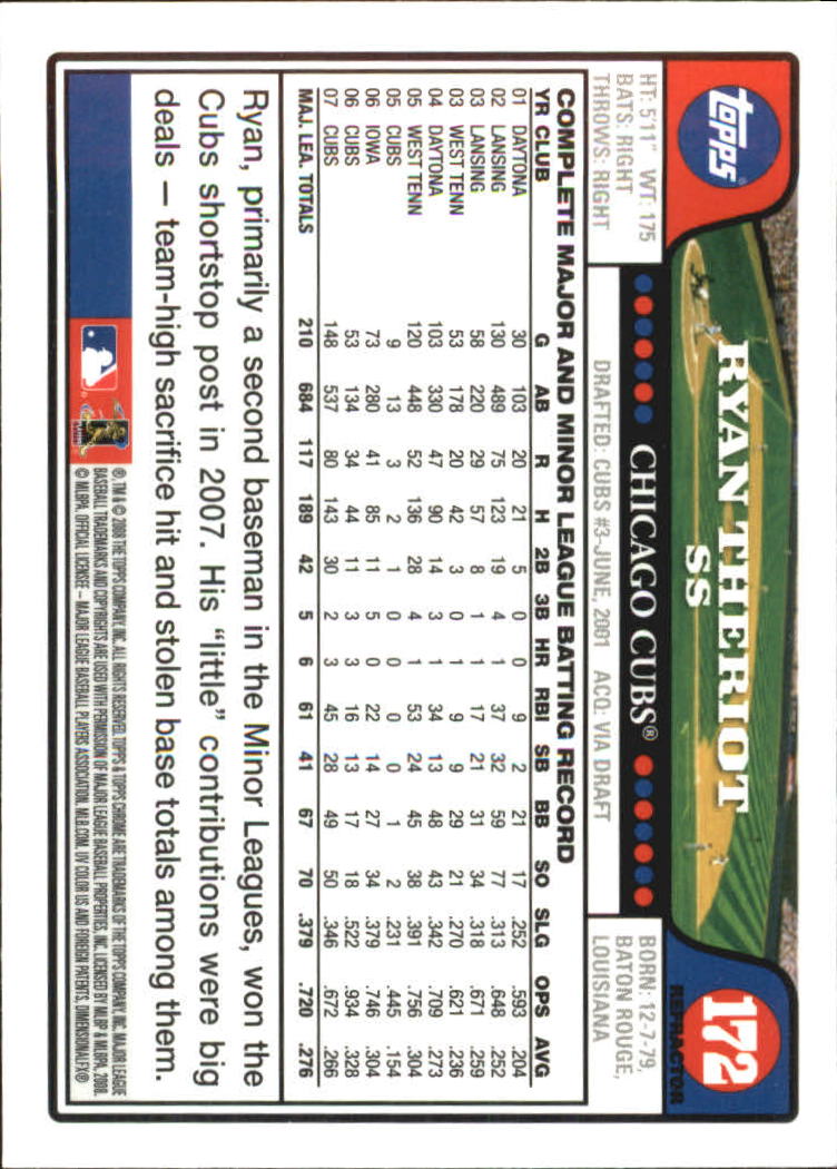 2008 Topps Chrome Baseball Refractor Singles - You Choose - Bild 197 von 266