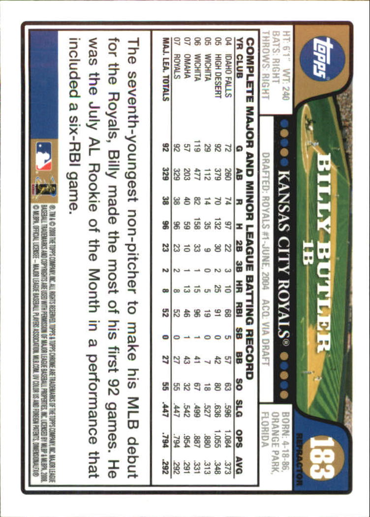 2008 Topps Chrome Baseball Refractor Singles - You Choose - Bild 219 von 266
