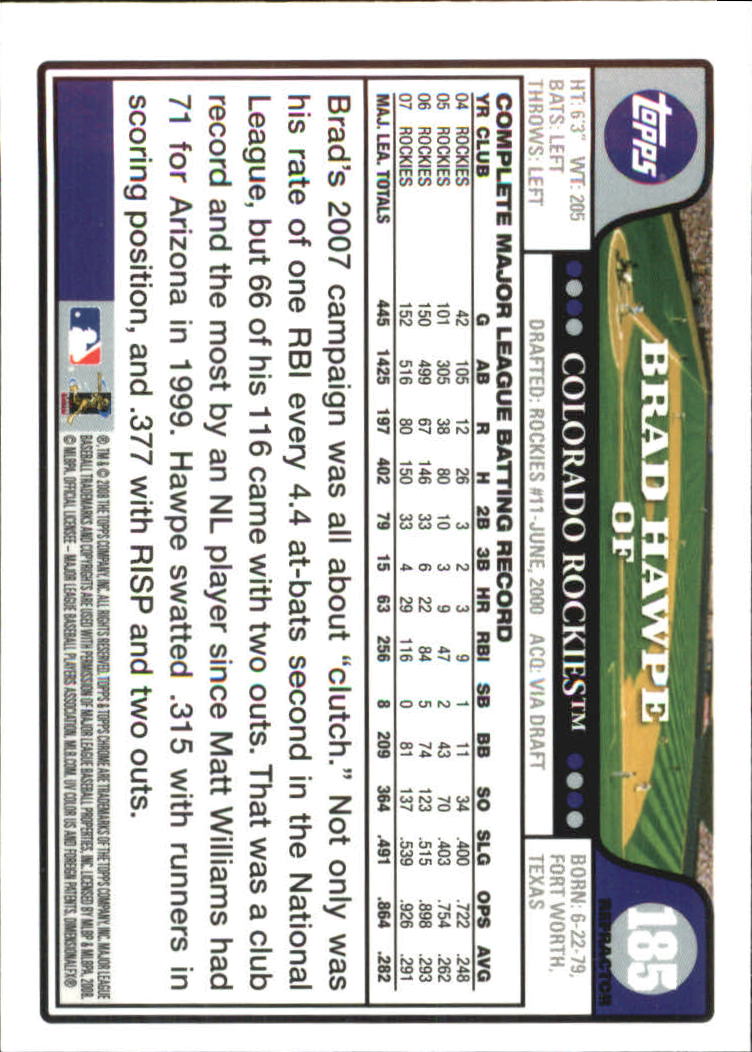 2008 Topps Chrome Baseball Refractor Singles - You Choose - Bild 223 von 266