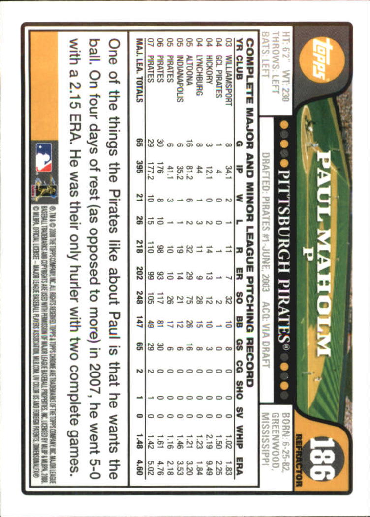2008 Topps Chrome Baseball Refractor Singles - You Choose - Bild 225 von 266