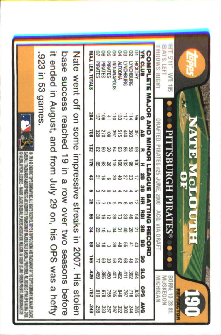 2008 Topps Chrome Baseball Refractor Singles - You Choose - Bild 231 von 266