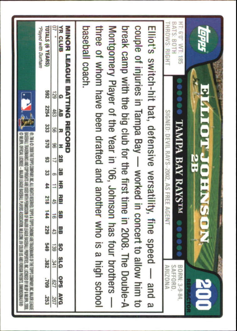 2008 Topps Chrome Baseball Refractor Singles - You Choose - Bild 238 von 266
