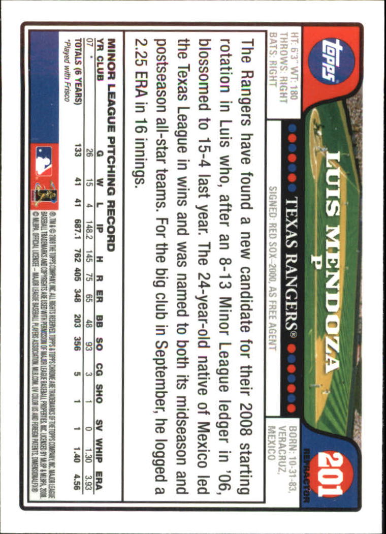 2008 Topps Chrome Baseball Refractor Singles - You Choose - Bild 240 von 266