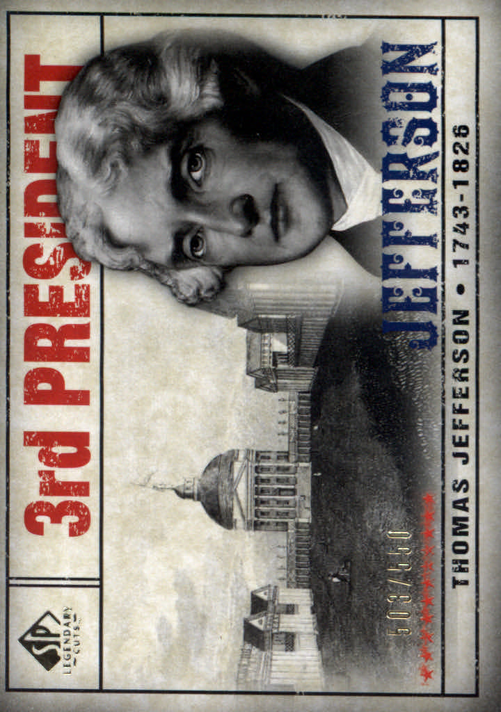 2008 SP Legendary Cuts #105 Thomas Jefferson