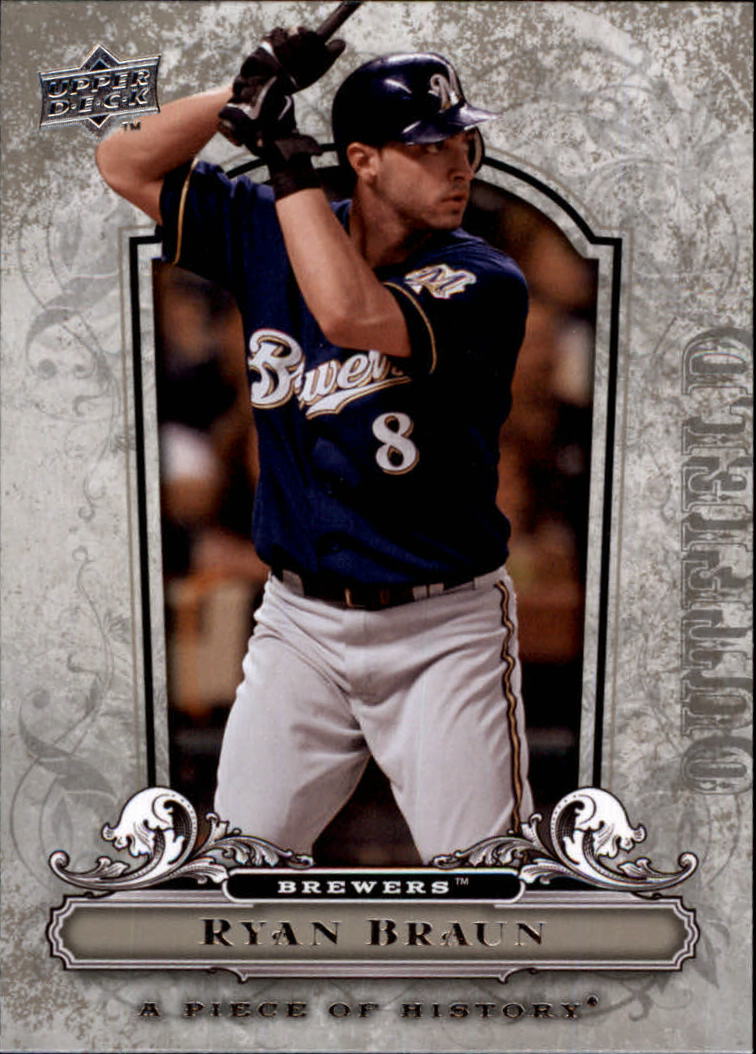 2008 UD A Piece of History #53 Ryan Braun - NM-MT - Wonder Water Sports  Cards, Comics & Gaming!