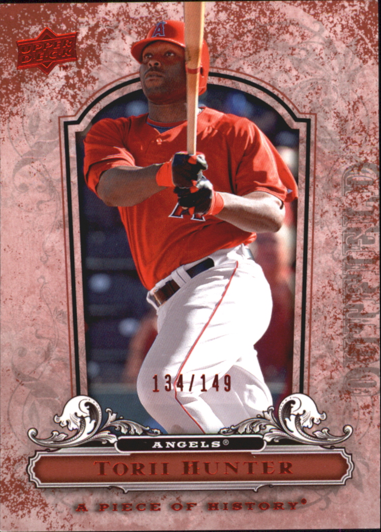 2008 UD A Piece of History Red #46 Torii Hunter