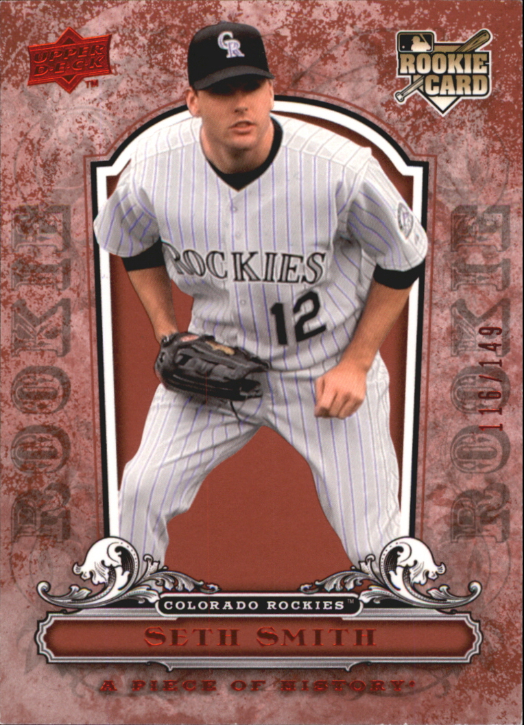2008 UD A Piece of History Red #115 Seth Smith