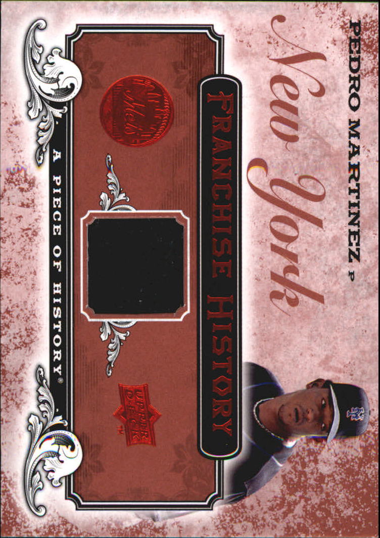 2008 UD A Piece of History Franchise History Jersey Red #FH32 Pedro Martinez