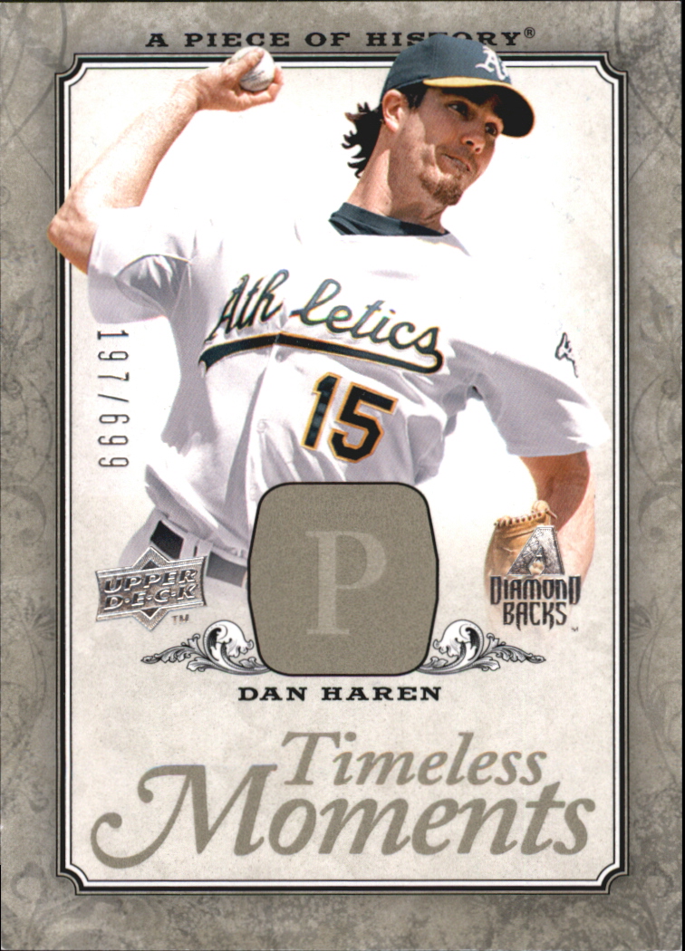 2008 UD A Piece of History Timeless Moments #2 Dan Haren