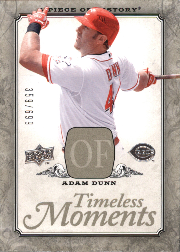 2008 UD A Piece of History Timeless Moments #15 Adam Dunn