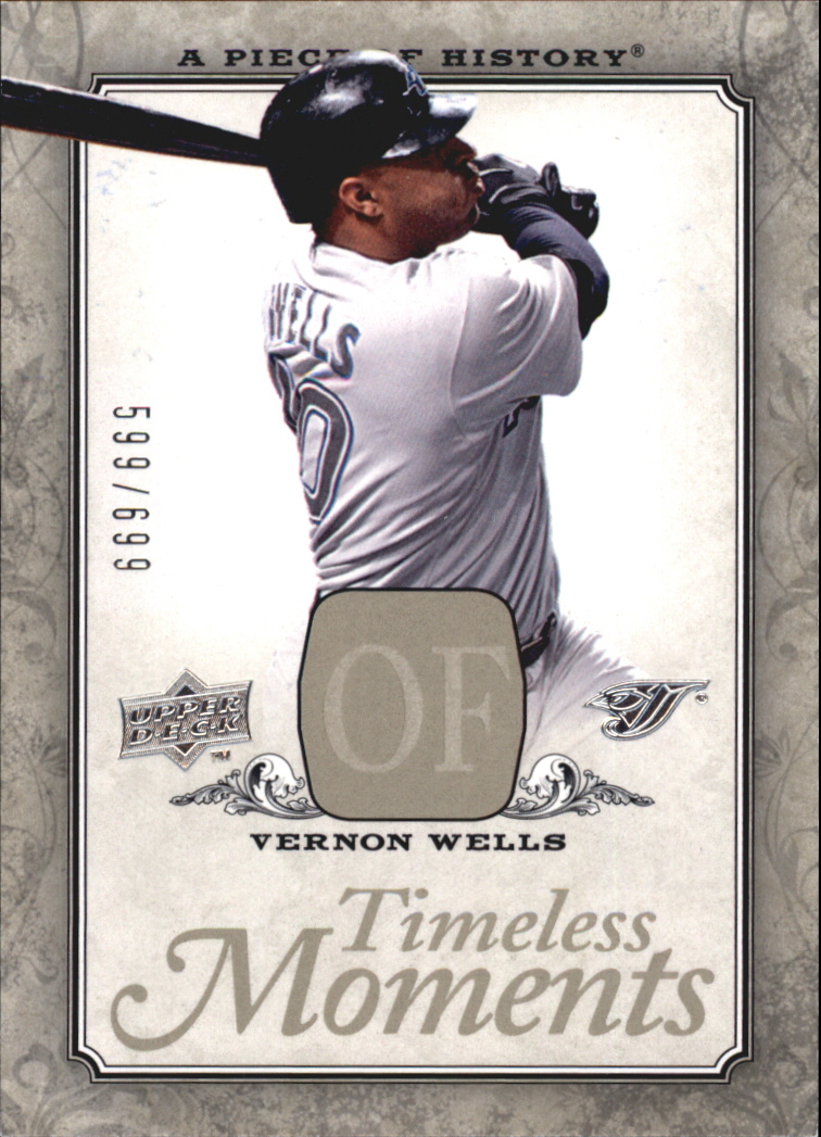 2008 UD A Piece of History Timeless Moments #50 Vernon Wells