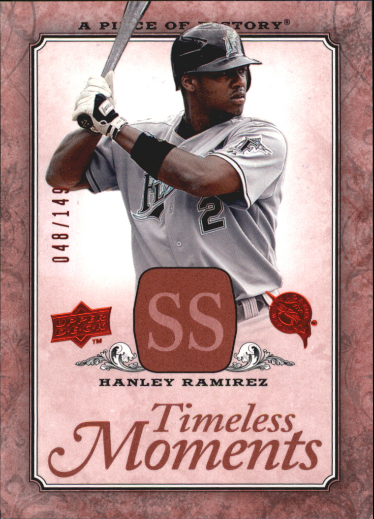 2008 UD A Piece of History Timeless Moments Red #22 Hanley Ramirez