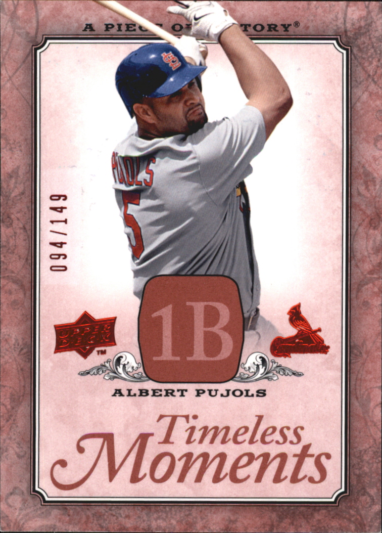 2008 UD A Piece of History Timeless Moments Red #47 Albert Pujols