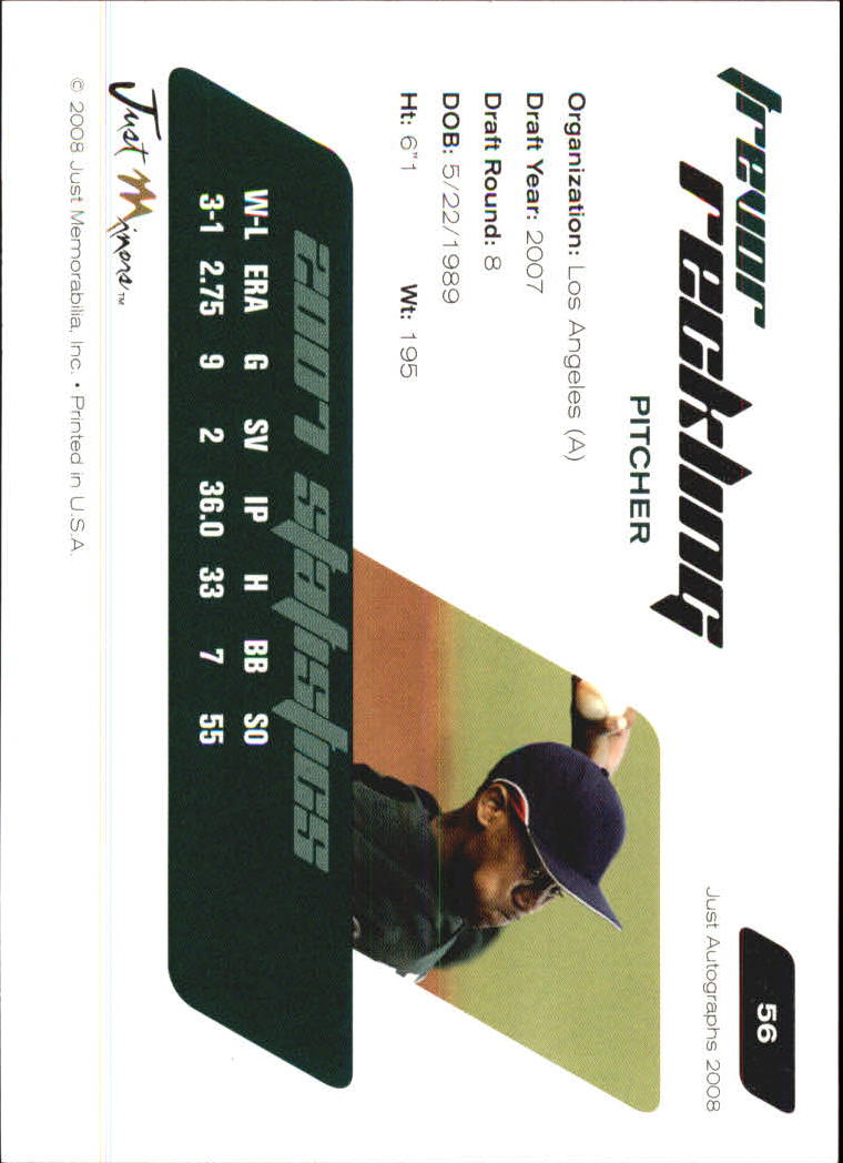 B6603- 2008 Just Autographs Baseball Card #s 1-80 -You Pick- 15+ FREE US SHIP - Picture 111 of 159