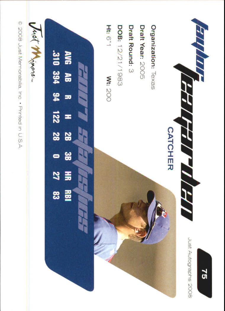 B6603- 2008 Just Autographs Baseball Card #s 1-80 -You Pick- 15+ FREE US SHIP - Picture 55 of 59