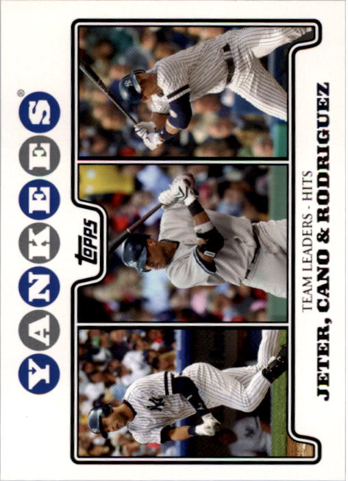 2008 Yankees Topps Gift Set #38 Derek Jeter/robinson Cano/Alex Rodriguez