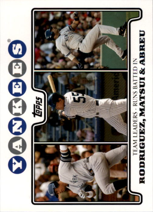 2008 Yankees Topps Gift Set #47 Alex Rodriguez/Hideki Matsui/Bobby Abreu