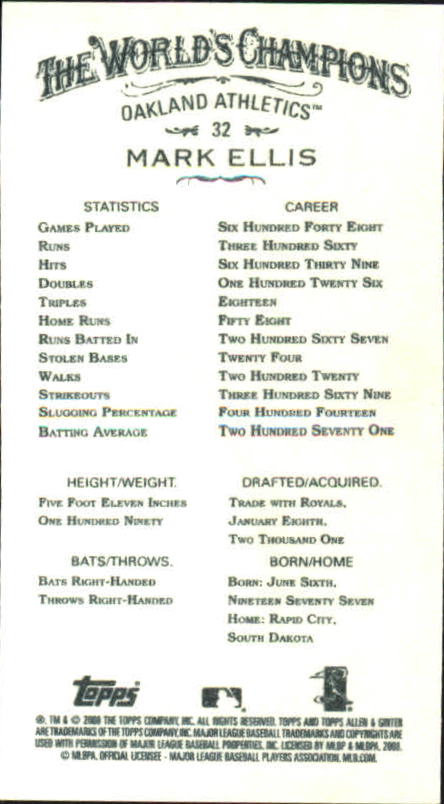 A1335- 2008 Topps Allen and Ginter Mini Black G1 -You Pick- 15+ FREE US SHIP - Picture 42 of 271