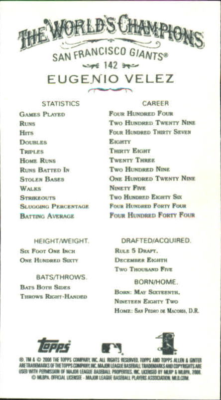 A1335- 2008 Topps Allen and Ginter Mini Black G1 -You Pick- 15+ FREE US SHIP - Picture 158 of 271