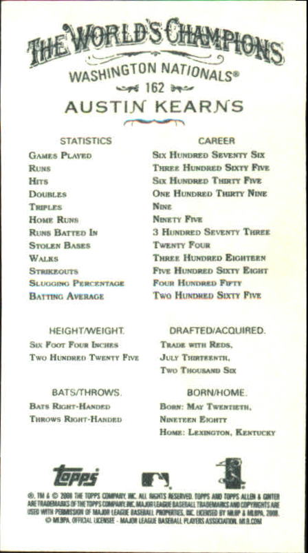 A1335- 2008 Topps Allen and Ginter Mini Black G1 -You Pick- 15+ FREE US SHIP - Picture 181 of 271