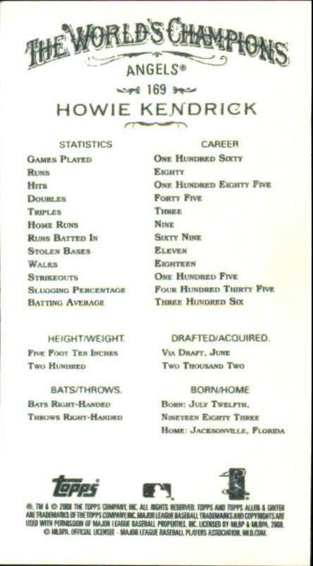 A1335- 2008 Topps Allen and Ginter Mini Black G1 -You Pick- 15+ FREE US SHIP - Picture 189 of 271