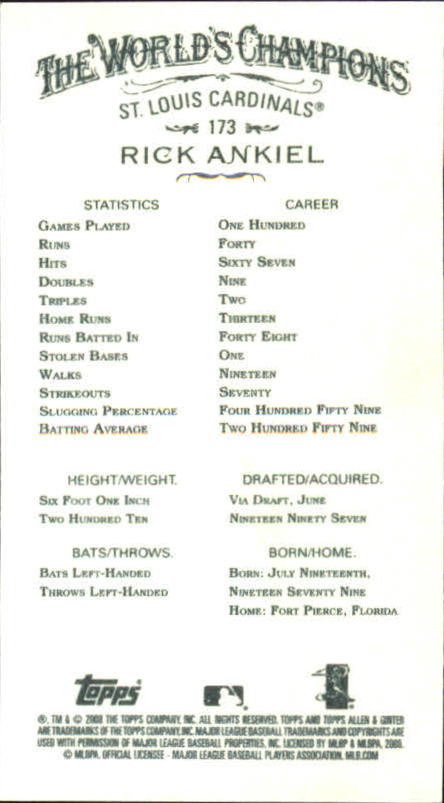 A1335- 2008 Topps Allen and Ginter Mini Black G1 -You Pick- 15+ FREE US SHIP - Picture 196 of 271