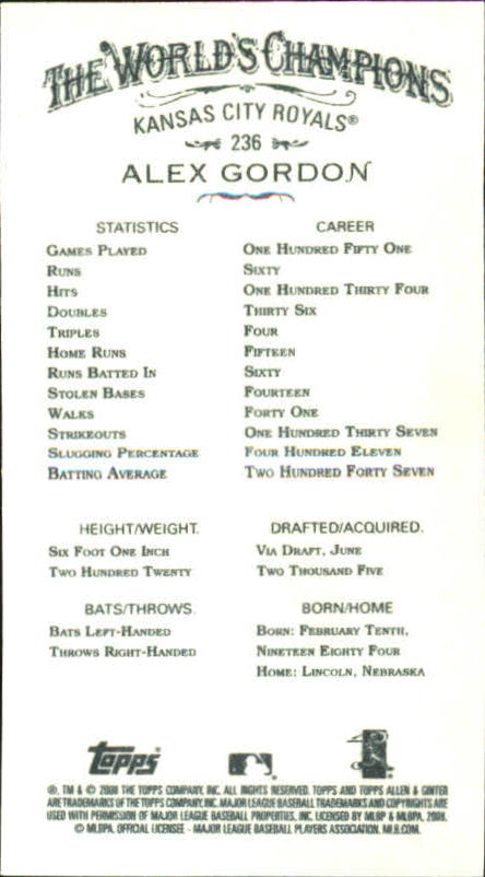 A1335- 2008 Topps Allen and Ginter Mini Black G1 -You Pick- 15+ FREE US SHIP - Picture 259 of 271