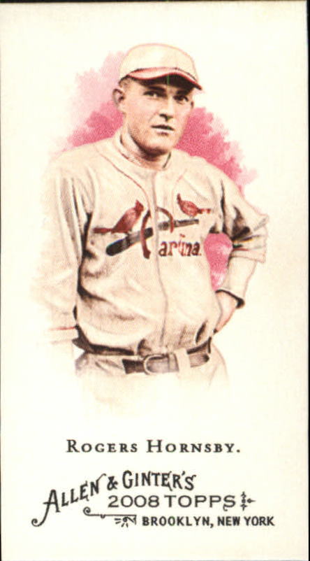 2008 Topps Allen and Ginter Mini Baseball Icons #BI16 Rogers Hornsby