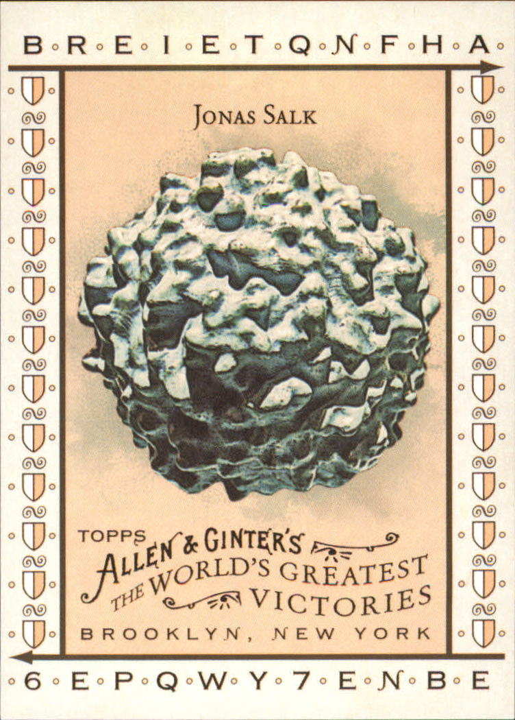 2008 Topps Allen and Ginter World's Greatest Victories #WGV3 Jonas Salk
