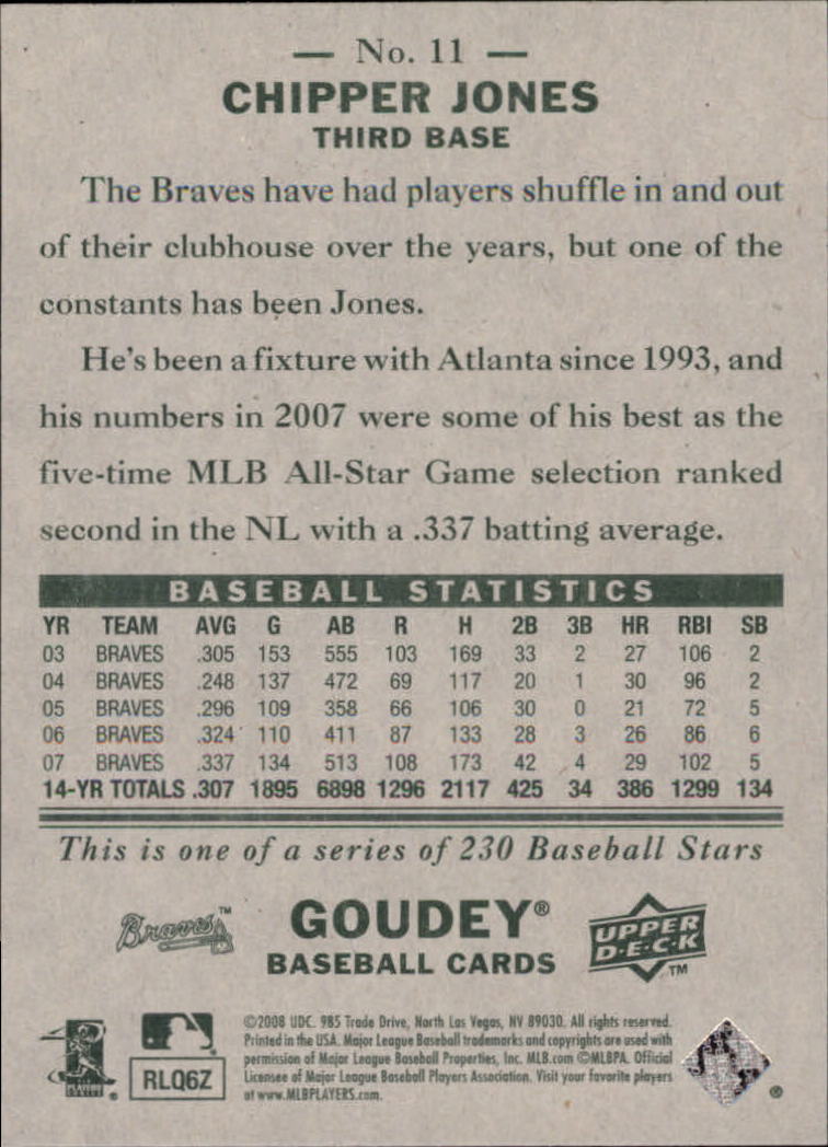A1813- 2008 Upper Deck Goudey BB Card #s 1-200 -You Pick- 15+ FREE US SHIP - Picture 21 of 387