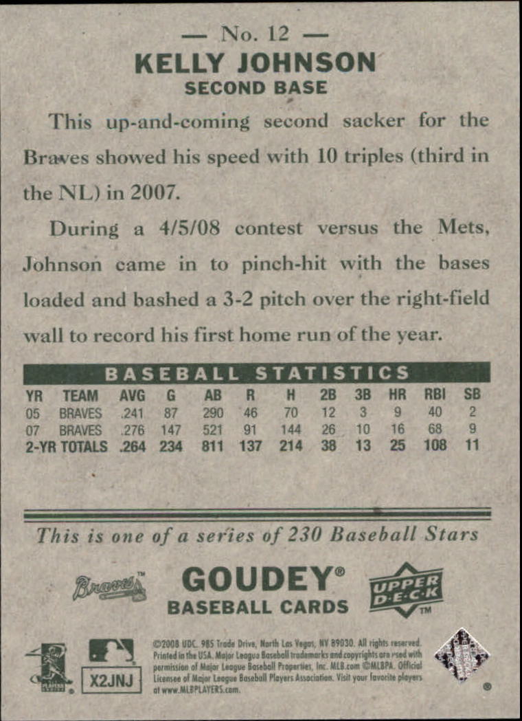 A1813- 2008 Upper Deck Goudey BB Card #s 1-200 -You Pick- 15+ FREE US SHIP - Picture 23 of 387