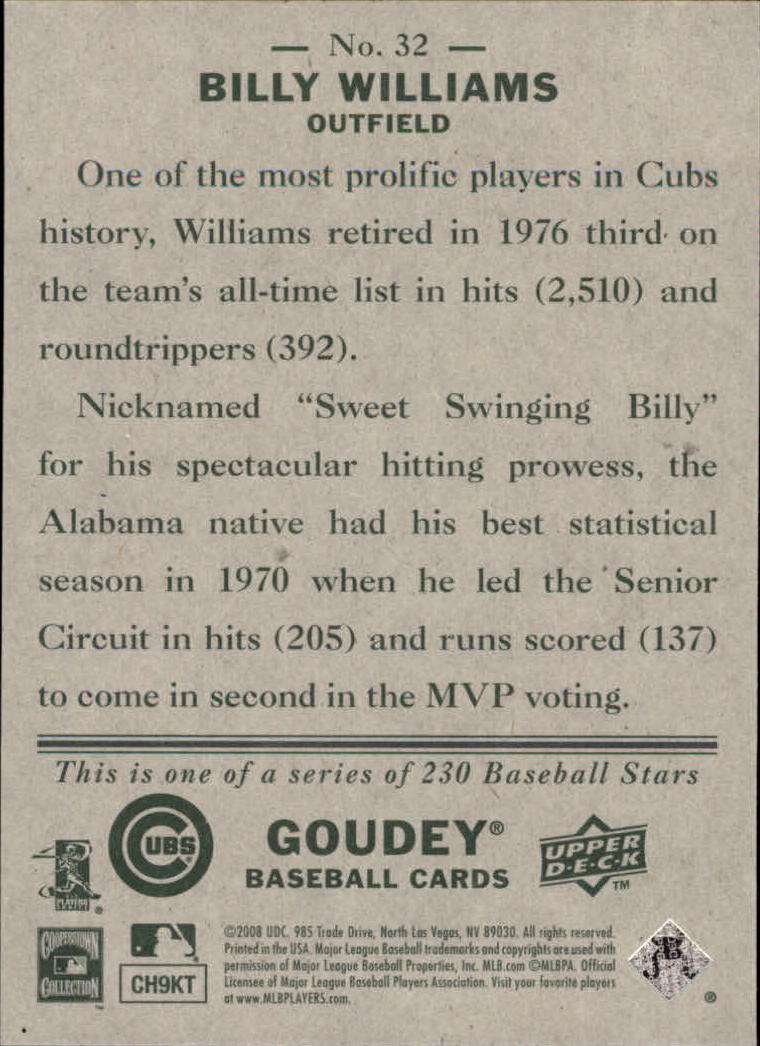 A1813- 2008 Upper Deck Goudey BB Card #s 1-200 -You Pick- 15+ FREE US SHIP - Picture 63 of 387