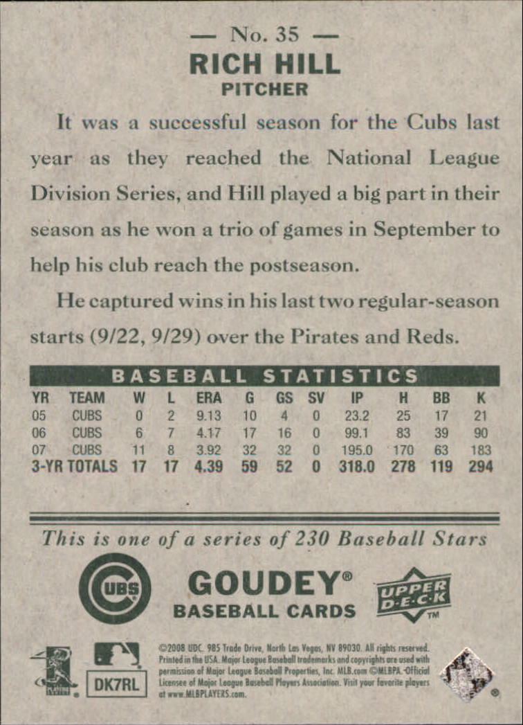 A1813- 2008 Upper Deck Goudey BB Card #s 1-200 -You Pick- 15+ FREE US SHIP - Picture 69 of 387