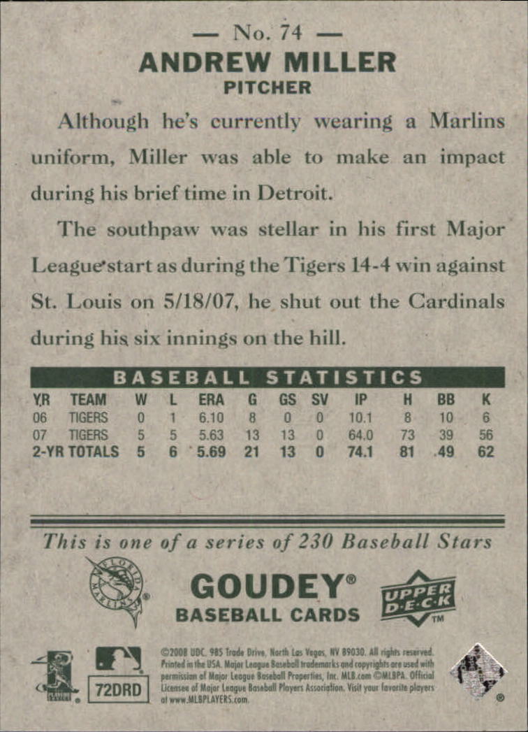 A1813- 2008 Upper Deck Goudey BB Card #s 1-200 -You Pick- 15+ FREE US SHIP - Picture 139 of 387