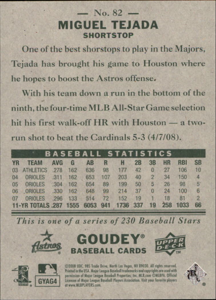 A1813- 2008 Upper Deck Goudey BB Card #s 1-200 -You Pick- 15+ FREE US SHIP - Picture 153 of 387