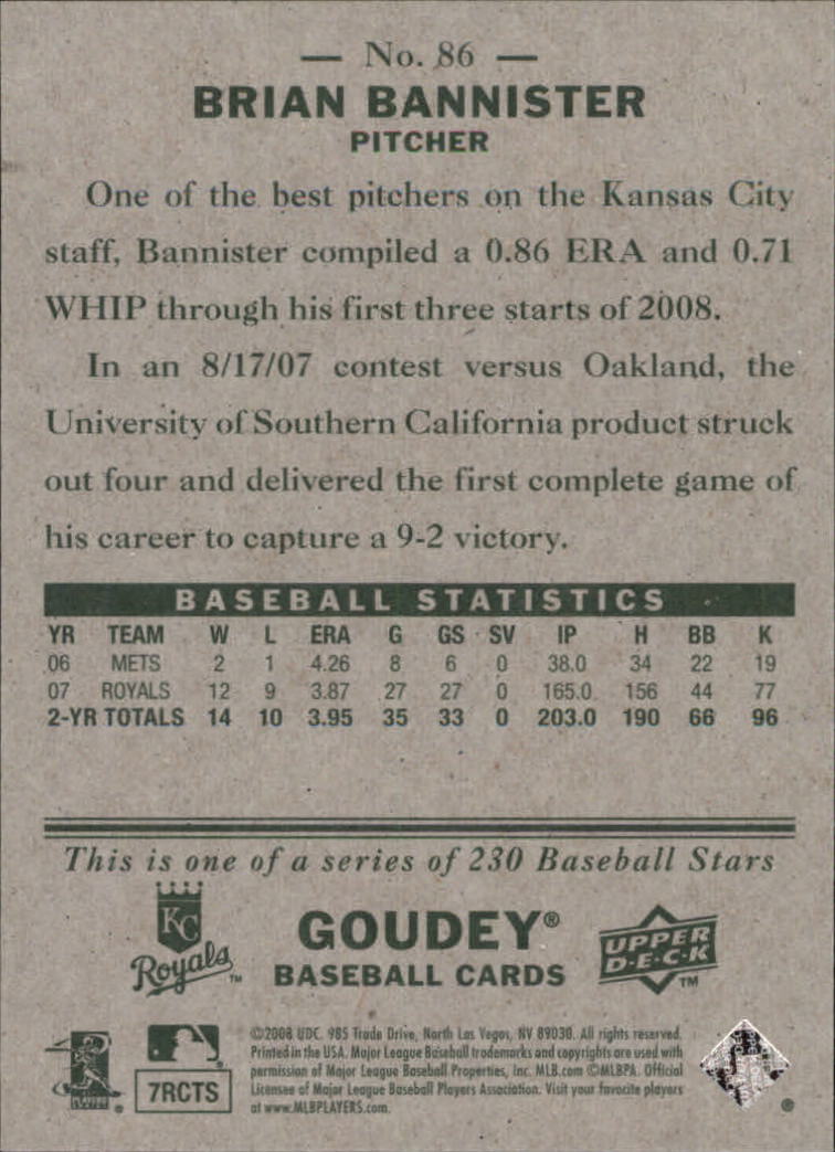 A1813- 2008 Upper Deck Goudey BB Card #s 1-200 -You Pick- 15+ FREE US SHIP - Picture 161 of 387