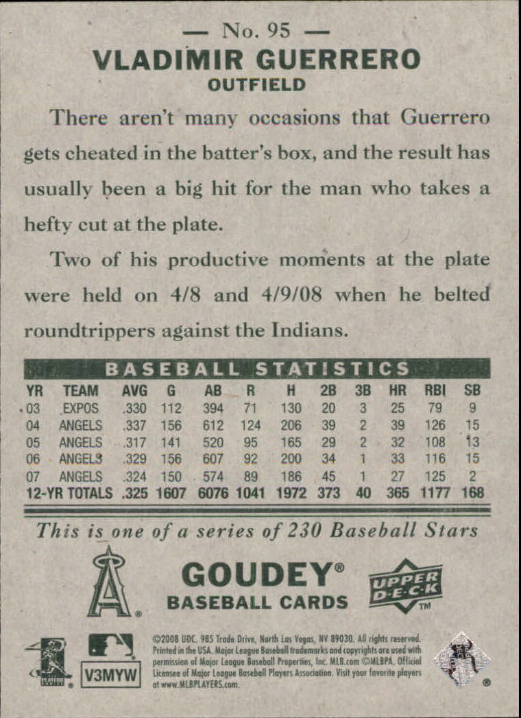 A1813- 2008 Upper Deck Goudey BB Card #s 1-200 -You Pick- 15+ FREE US SHIP - Picture 179 of 387