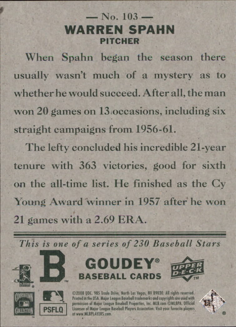 A1813- 2008 Upper Deck Goudey BB Card #s 1-200 -You Pick- 15+ FREE US SHIP - Picture 195 of 387
