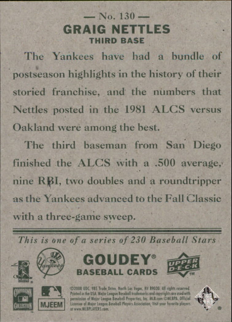 A1813- 2008 Upper Deck Goudey BB Card #s 1-200 -You Pick- 15+ FREE US SHIP - Picture 249 of 387