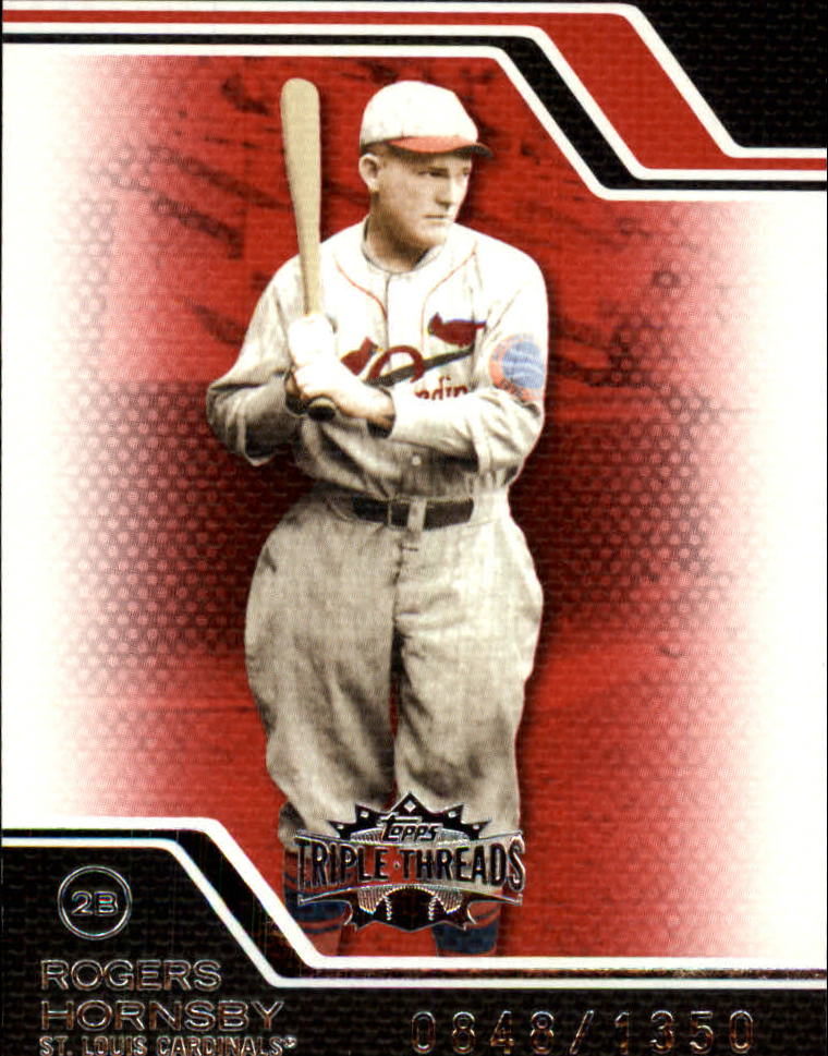 2008 Topps Triple Threads #70 Rogers Hornsby