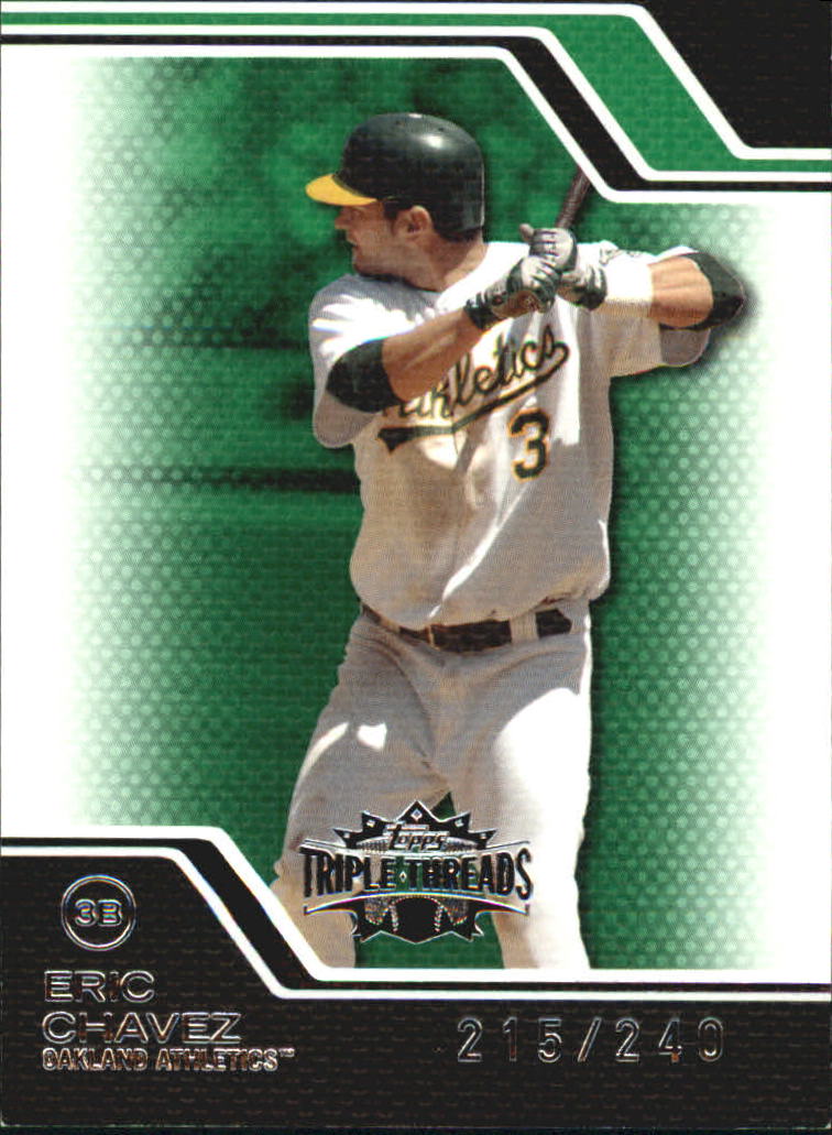 2008 Topps Triple Threads Emerald #44 Eric Chavez